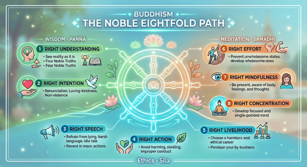 The Noble Eightfold Path of Buddhism