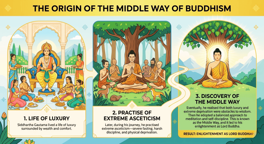 The Origin of the Middle Way of Buddhism