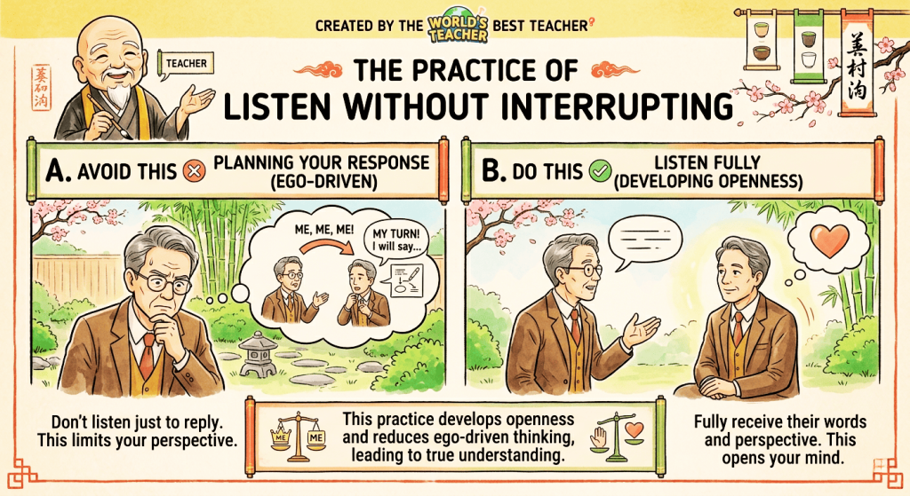 The Practice of Listen without Interrupting