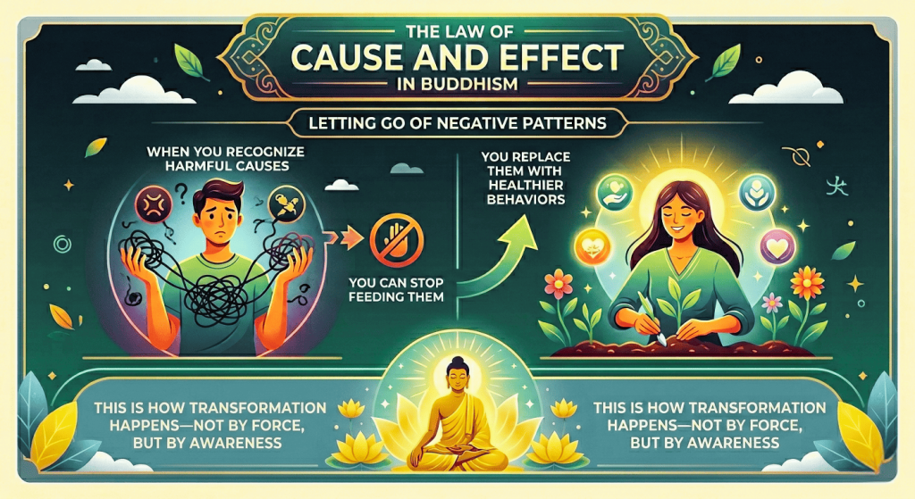 The Law of Cause and Effect in Buddhism – Letting Go of Negative Patterns