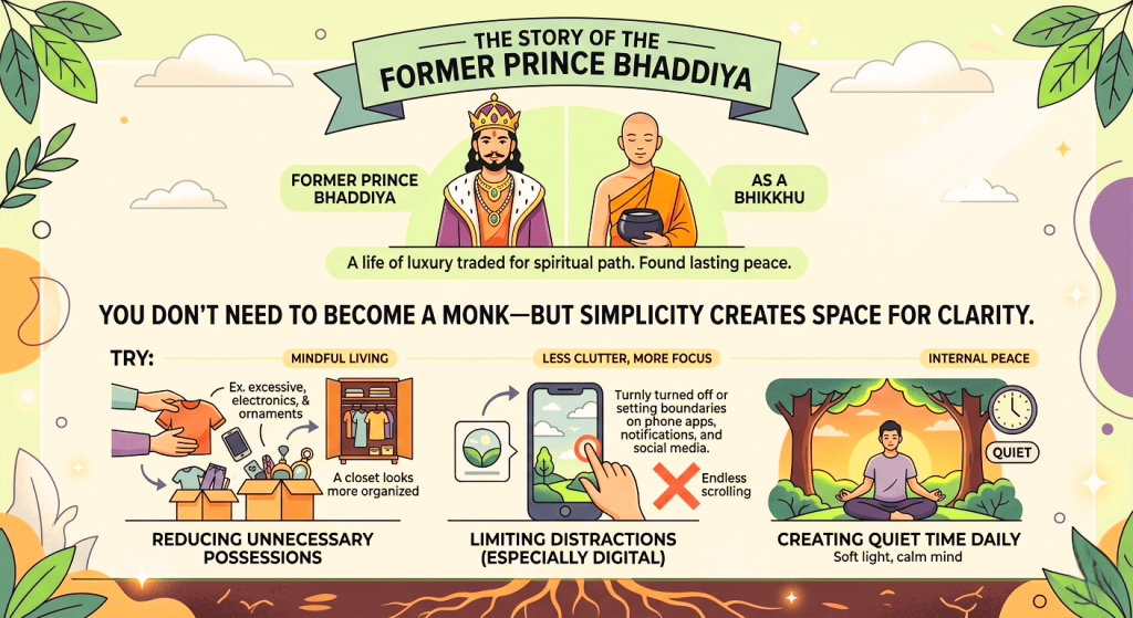 The Story of The Former Prince Bhaddiya – Simplify Your Life