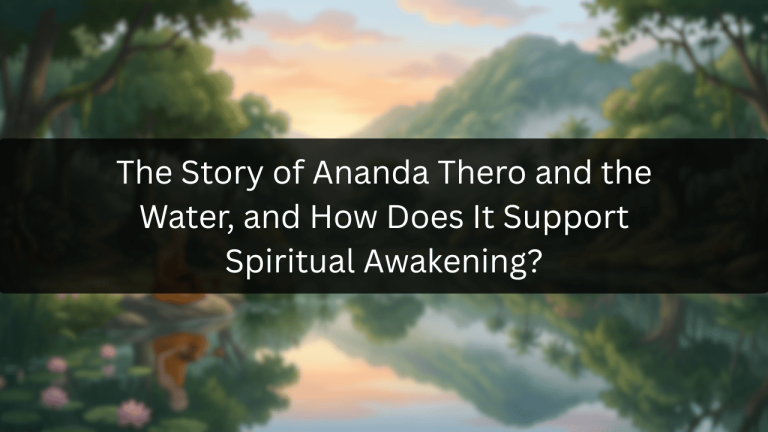The Story of Ananda Thero and the Water