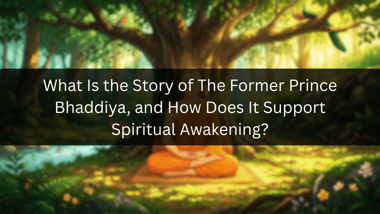 What Is the Story of The Former Prince Bhaddiya