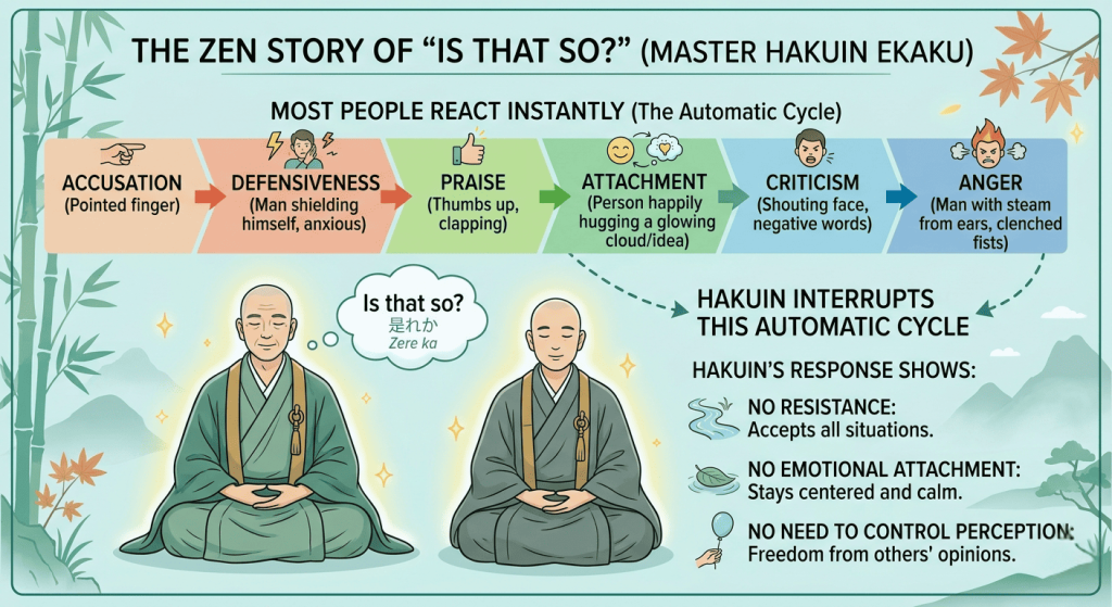 The Zen Story of “Is That So?" (Master Hakuin Ekaku) - The Power of Non-Reactivity