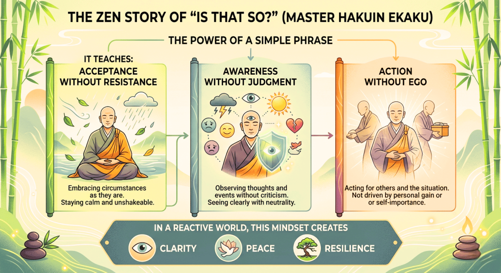 The Zen Story of “Is That So?" (Master Hakuin Ekaku) - The Power of a Simple Phrase